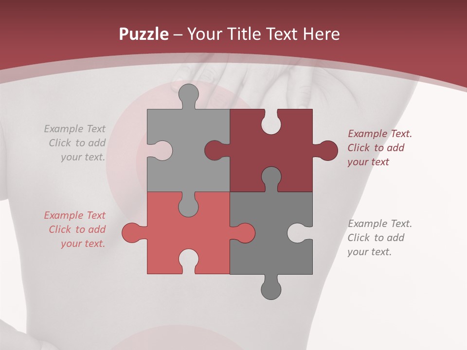 Massieren Genick Kopfschmerzen PowerPoint Template