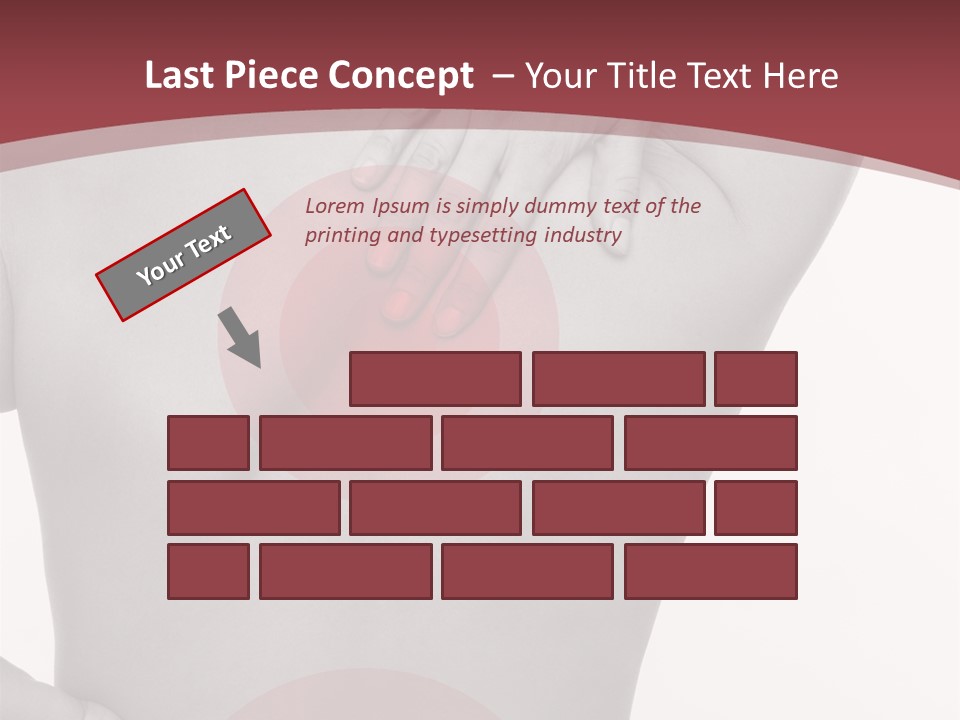 Massieren Genick Kopfschmerzen PowerPoint Template