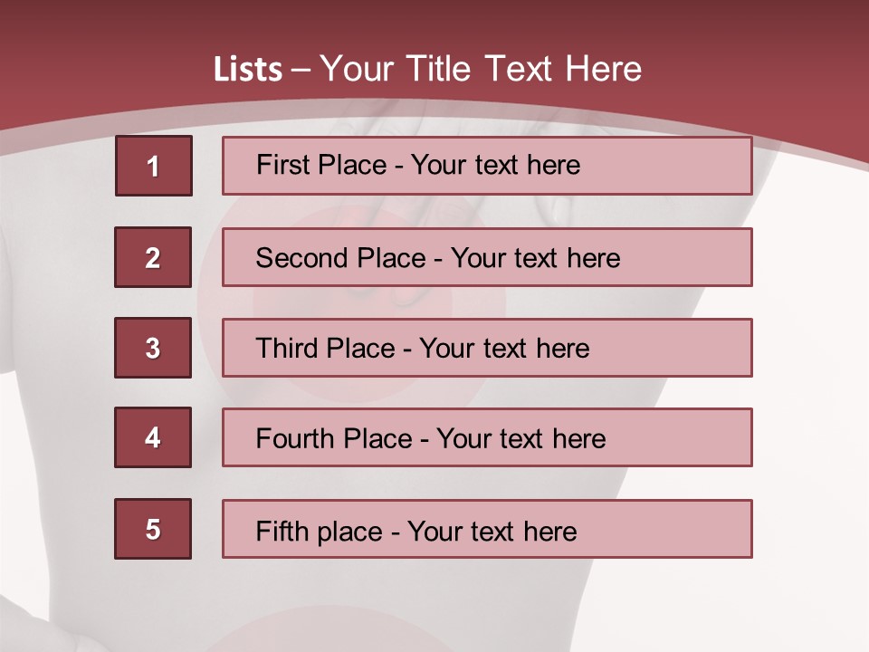 Massieren Genick Kopfschmerzen PowerPoint Template