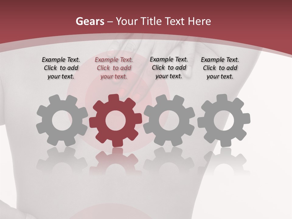 Massieren Genick Kopfschmerzen PowerPoint Template