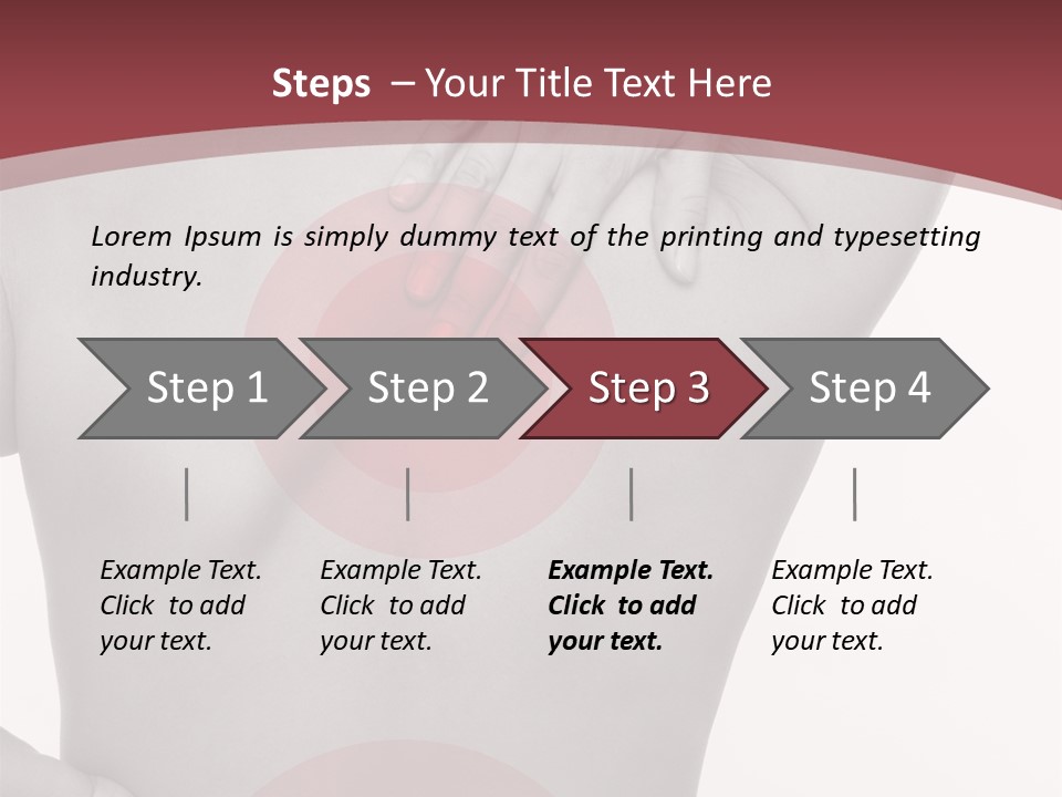 Massieren Genick Kopfschmerzen PowerPoint Template