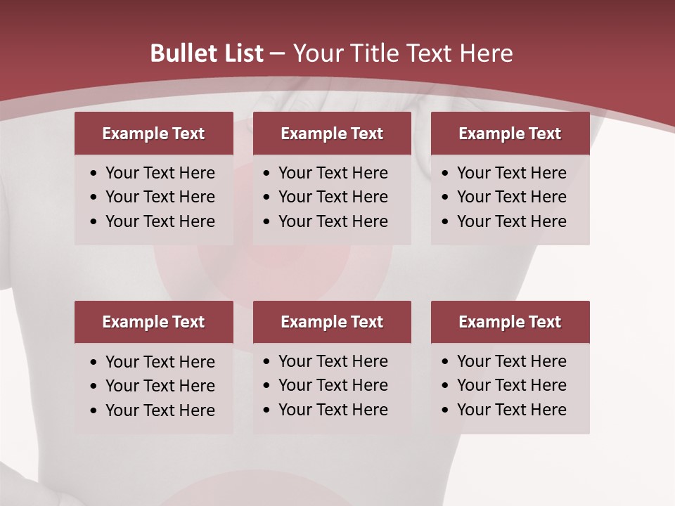 Massieren Genick Kopfschmerzen PowerPoint Template