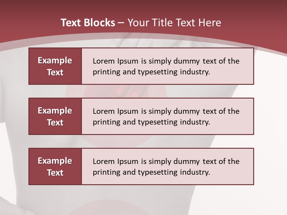 Massieren Genick Kopfschmerzen PowerPoint Template