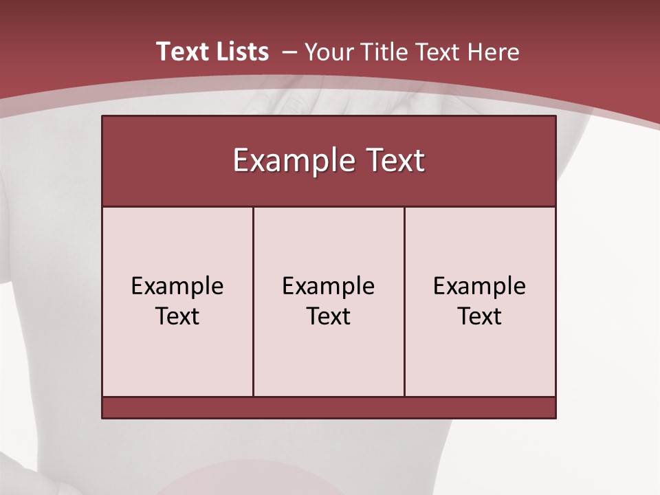 Massieren Genick Kopfschmerzen PowerPoint Template