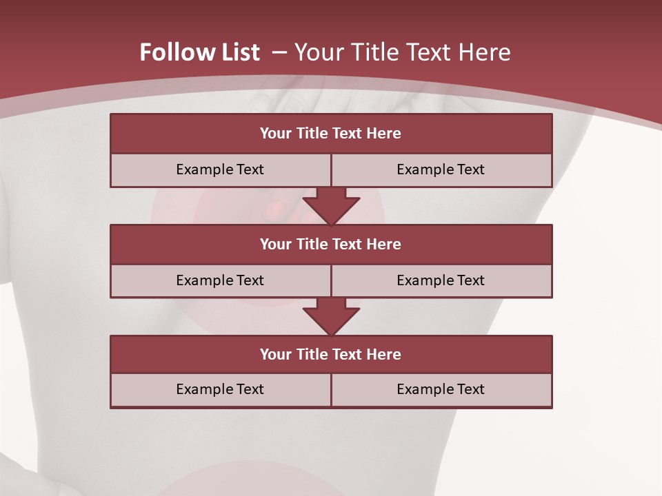 Massieren Genick Kopfschmerzen PowerPoint Template