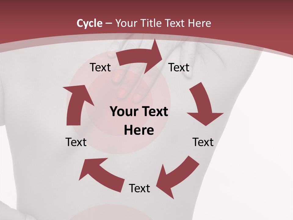 Massieren Genick Kopfschmerzen PowerPoint Template