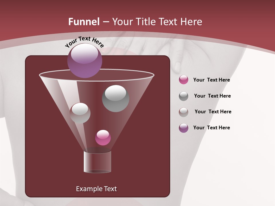 Massieren Genick Kopfschmerzen PowerPoint Template