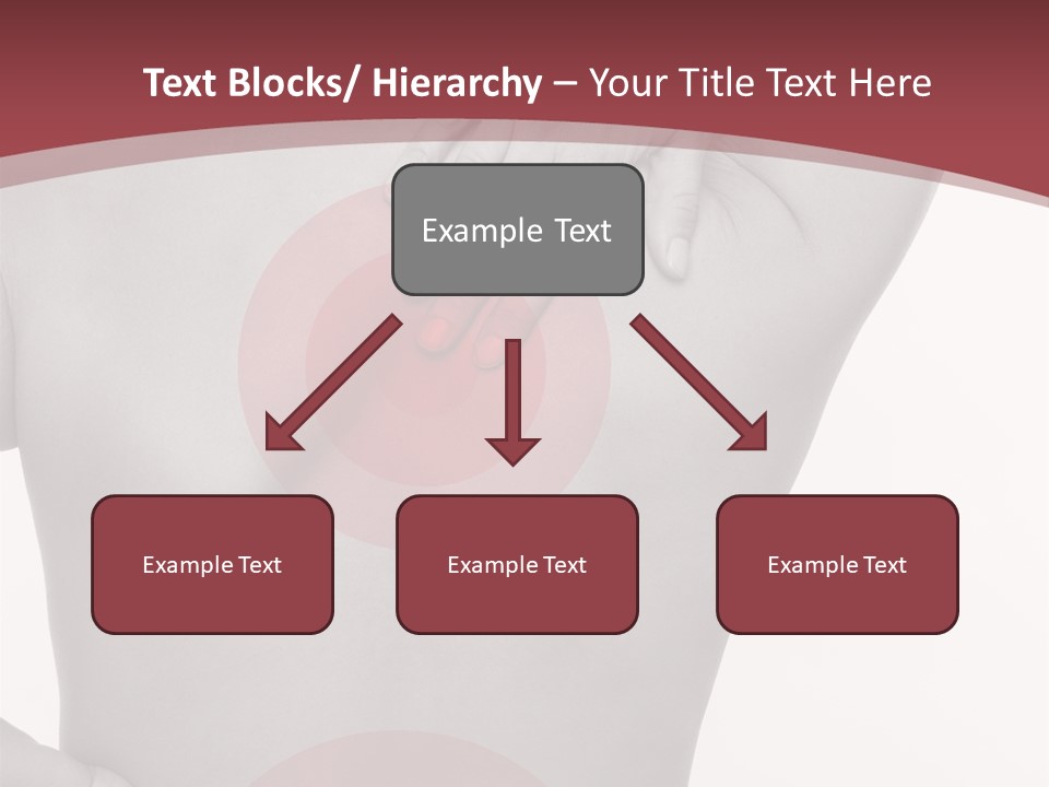 Massieren Genick Kopfschmerzen PowerPoint Template