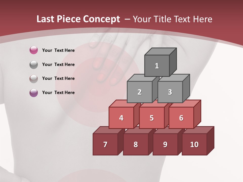 Massieren Genick Kopfschmerzen PowerPoint Template