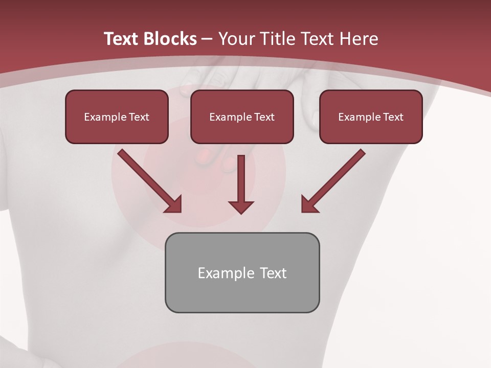 Massieren Genick Kopfschmerzen PowerPoint Template