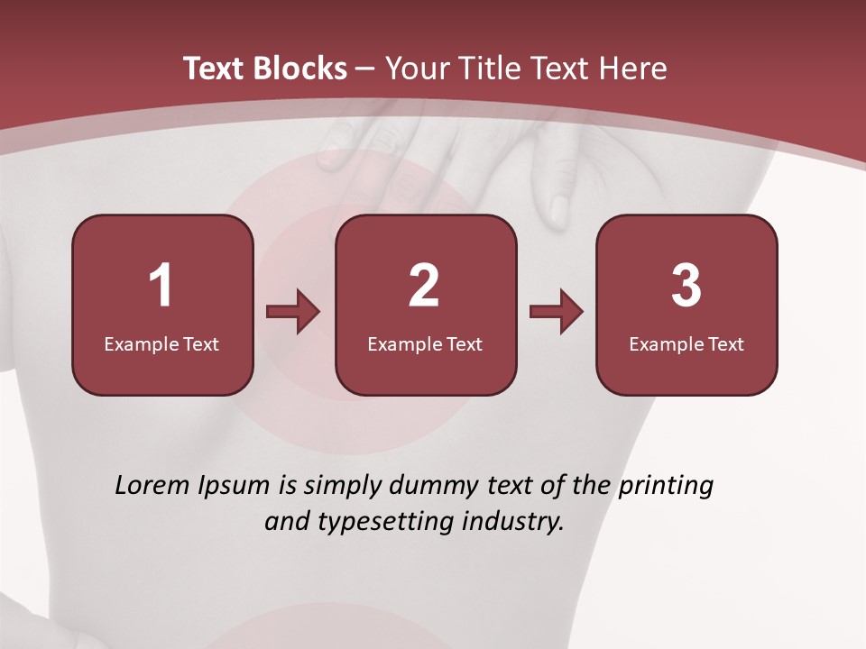 Massieren Genick Kopfschmerzen PowerPoint Template