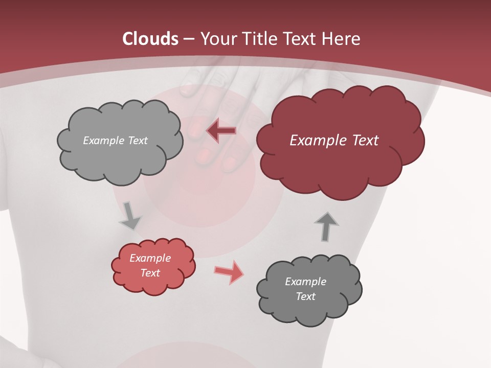 Massieren Genick Kopfschmerzen PowerPoint Template
