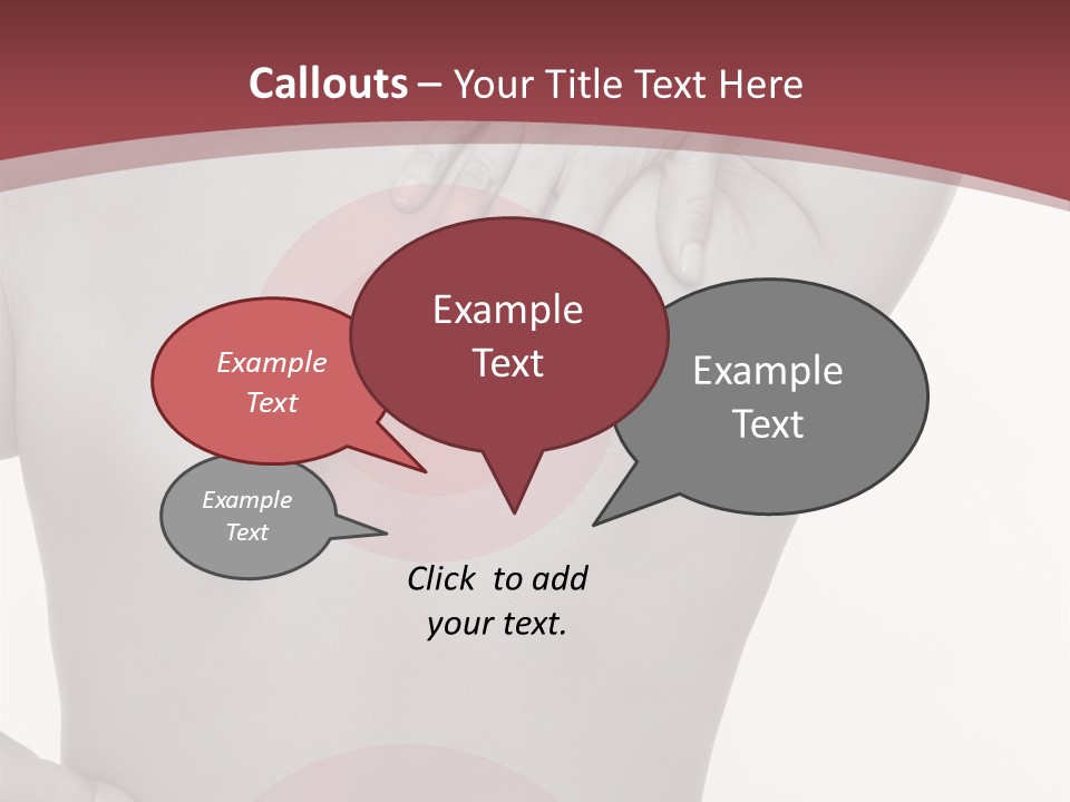 Massieren Genick Kopfschmerzen PowerPoint Template