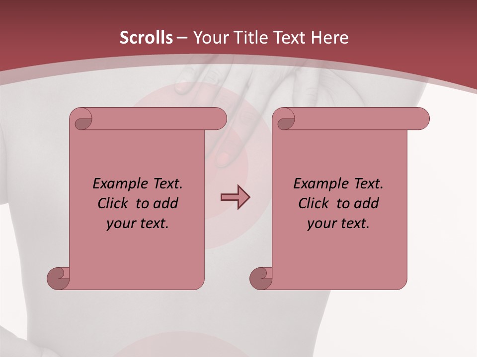 Massieren Genick Kopfschmerzen PowerPoint Template