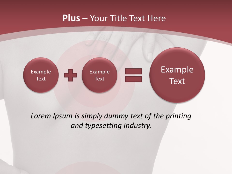 Massieren Genick Kopfschmerzen PowerPoint Template