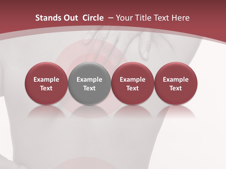 Massieren Genick Kopfschmerzen PowerPoint Template