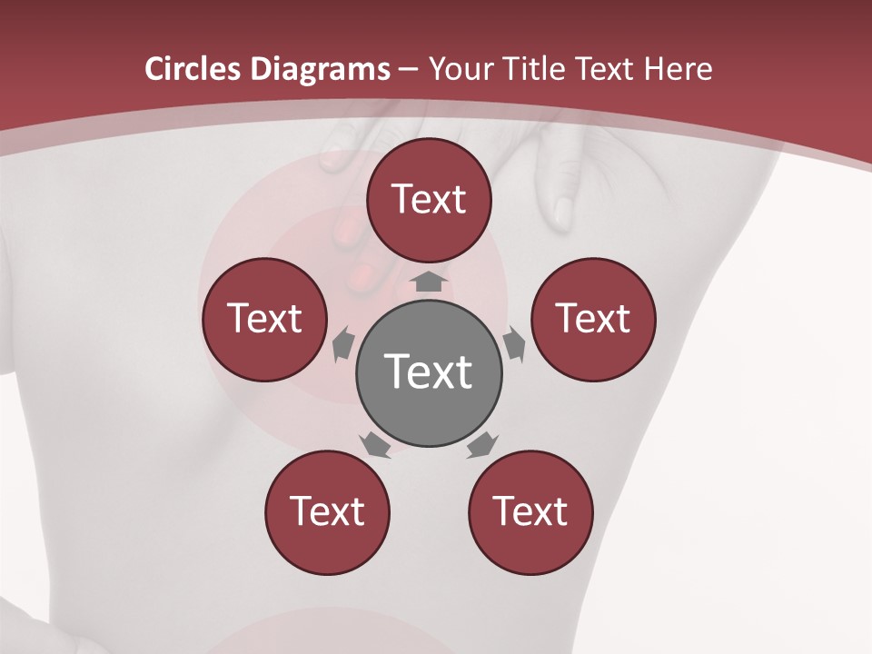 Massieren Genick Kopfschmerzen PowerPoint Template