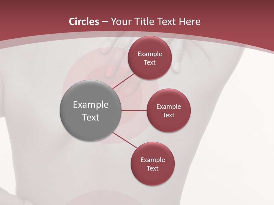 Massieren Genick Kopfschmerzen PowerPoint Template