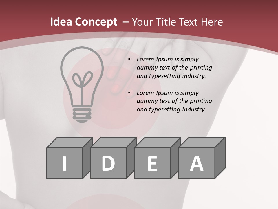 Massieren Genick Kopfschmerzen PowerPoint Template