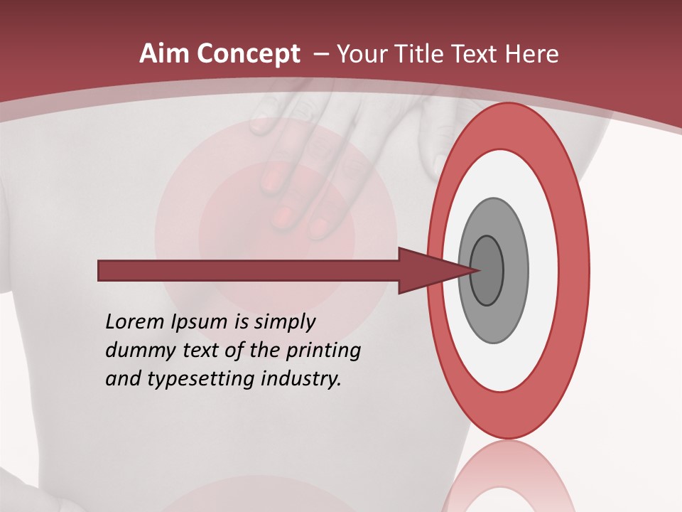 Massieren Genick Kopfschmerzen PowerPoint Template