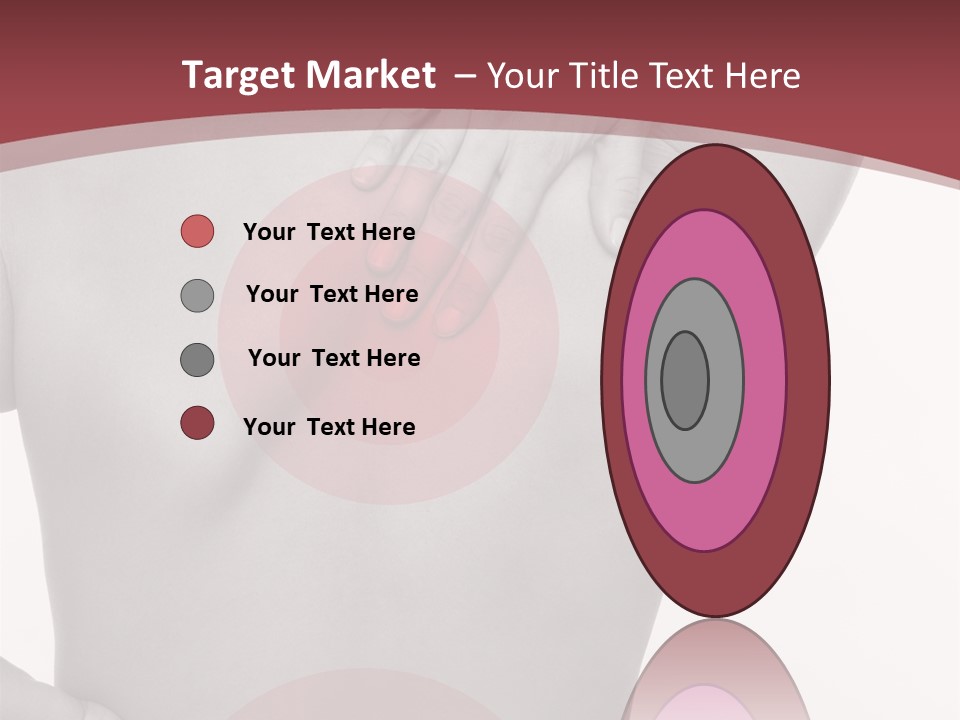 Massieren Genick Kopfschmerzen PowerPoint Template