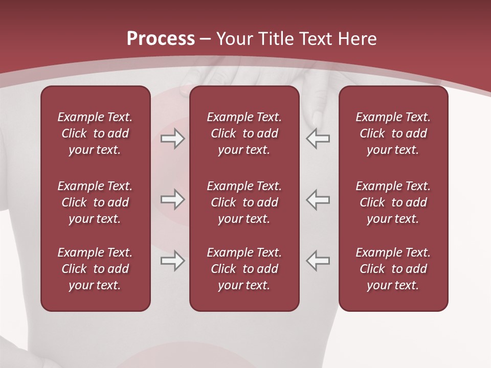 Massieren Genick Kopfschmerzen PowerPoint Template