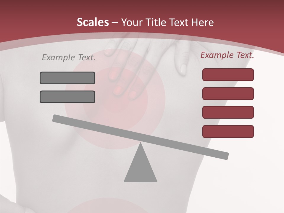 Massieren Genick Kopfschmerzen PowerPoint Template