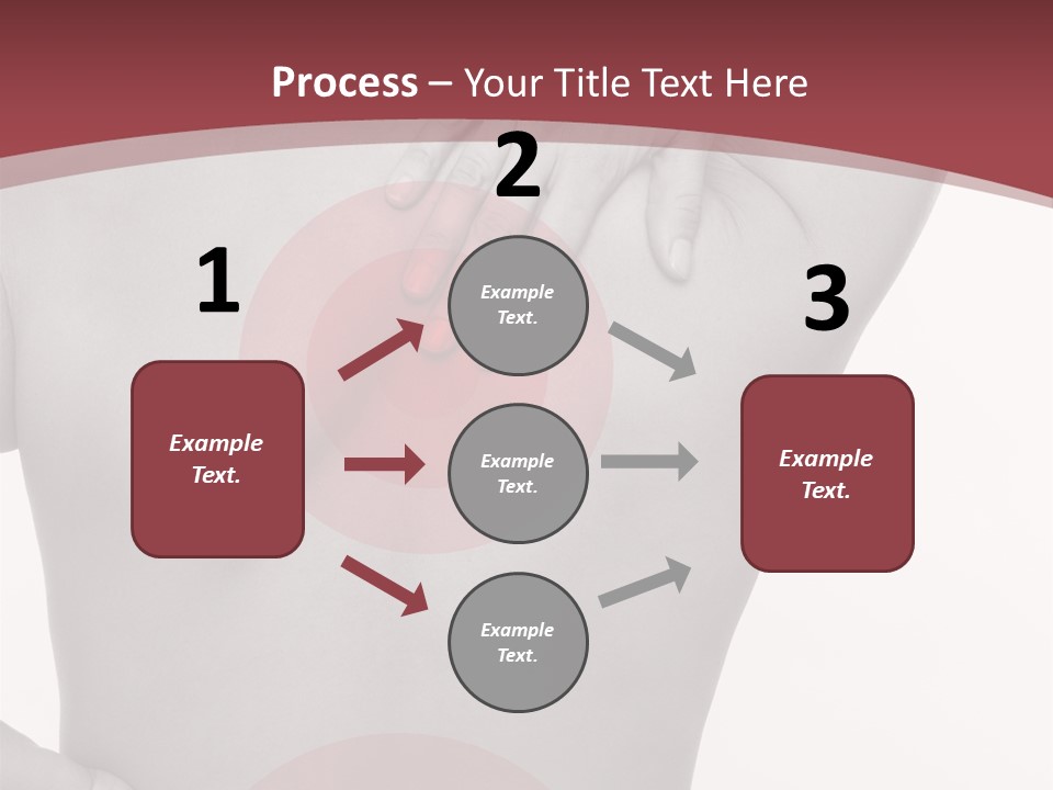 Massieren Genick Kopfschmerzen PowerPoint Template