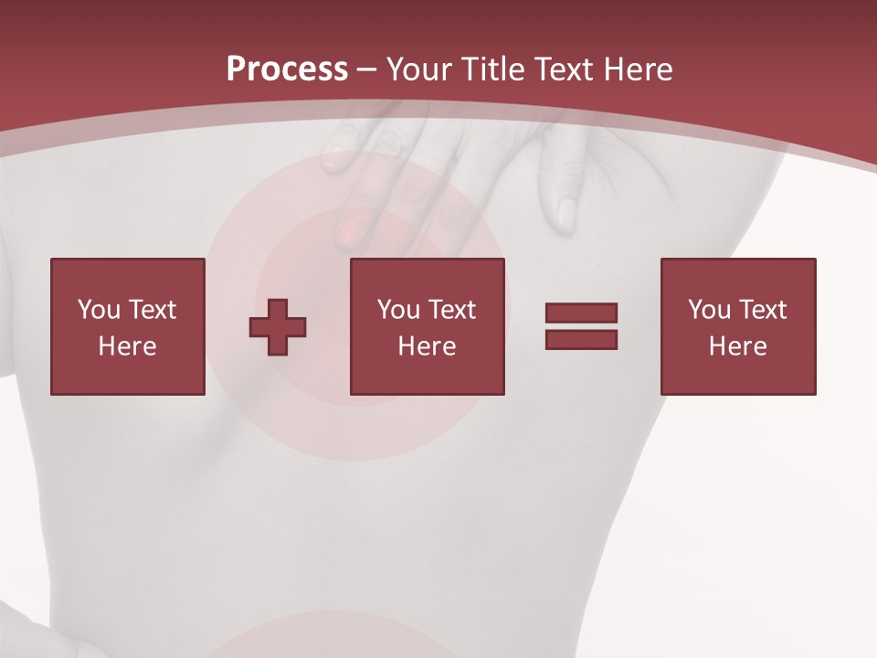 Massieren Genick Kopfschmerzen PowerPoint Template