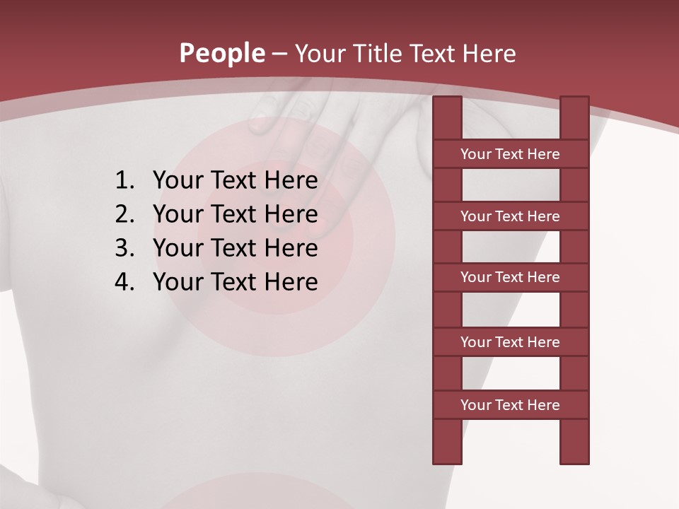 Massieren Genick Kopfschmerzen PowerPoint Template