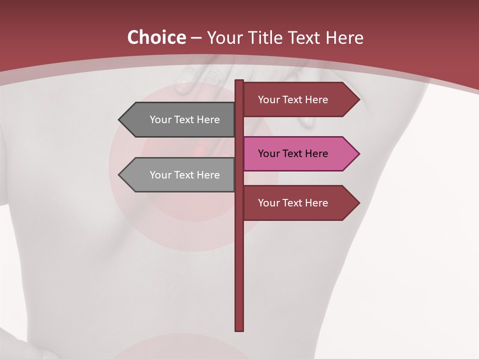 Massieren Genick Kopfschmerzen PowerPoint Template