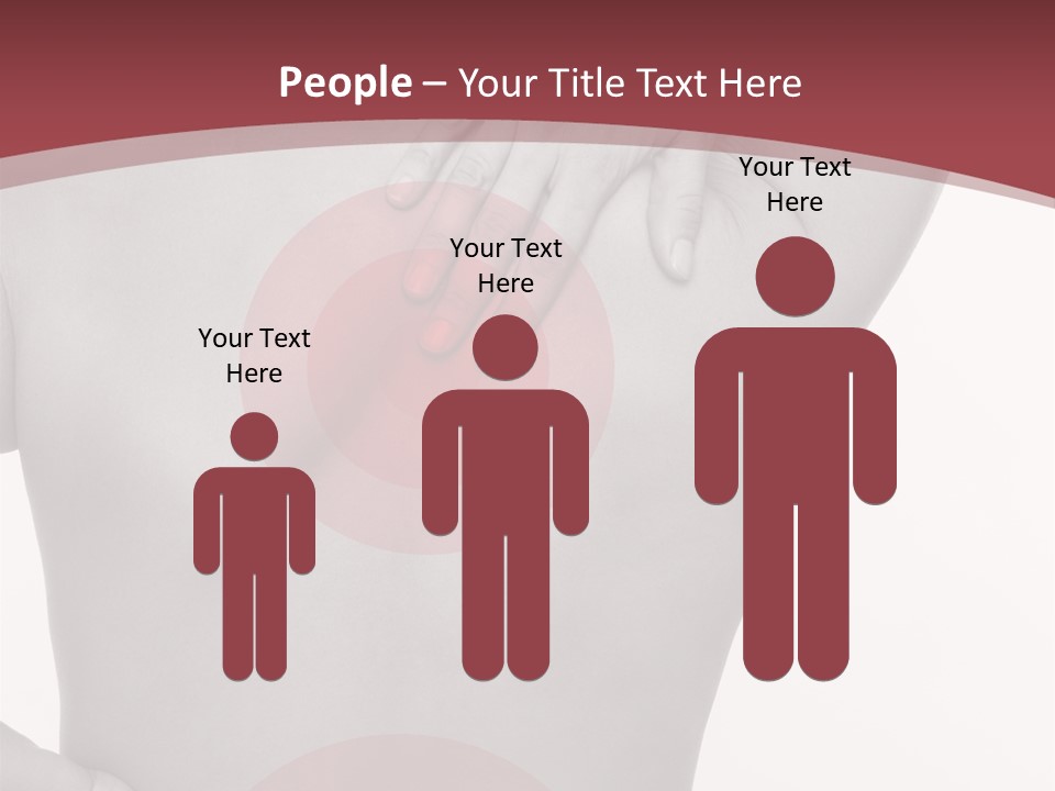 Massieren Genick Kopfschmerzen PowerPoint Template