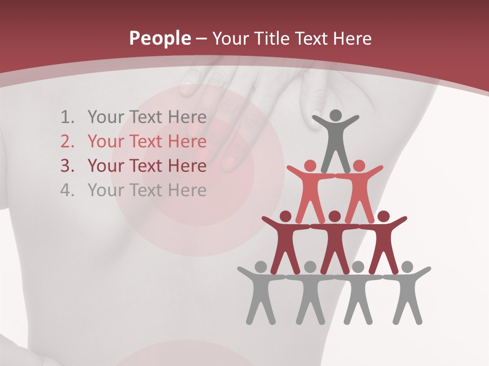 Massieren Genick Kopfschmerzen PowerPoint Template