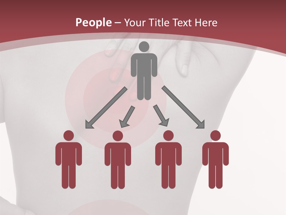 Massieren Genick Kopfschmerzen PowerPoint Template