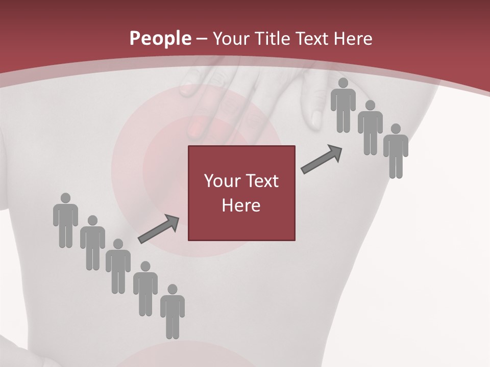 Massieren Genick Kopfschmerzen PowerPoint Template