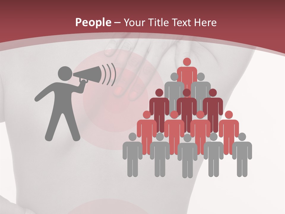 Massieren Genick Kopfschmerzen PowerPoint Template