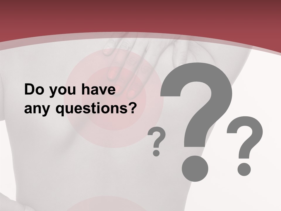 Massieren Genick Kopfschmerzen PowerPoint Template