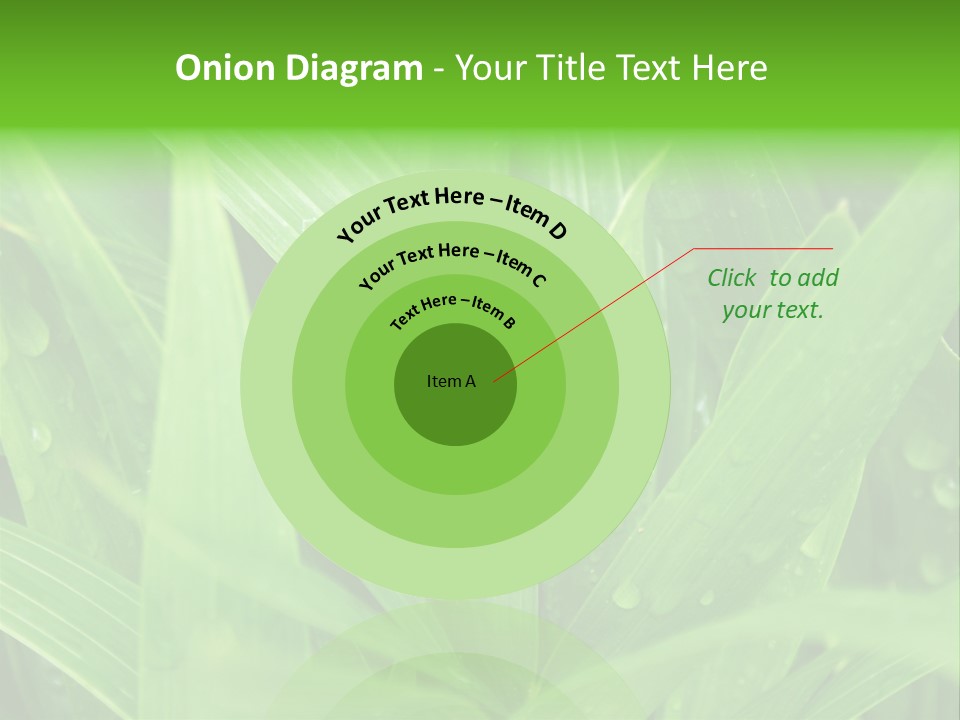 Green Gramin Palmes PowerPoint Template