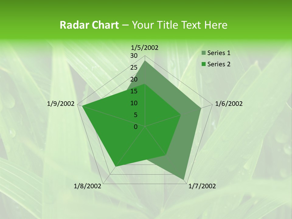 Green Gramin Palmes PowerPoint Template