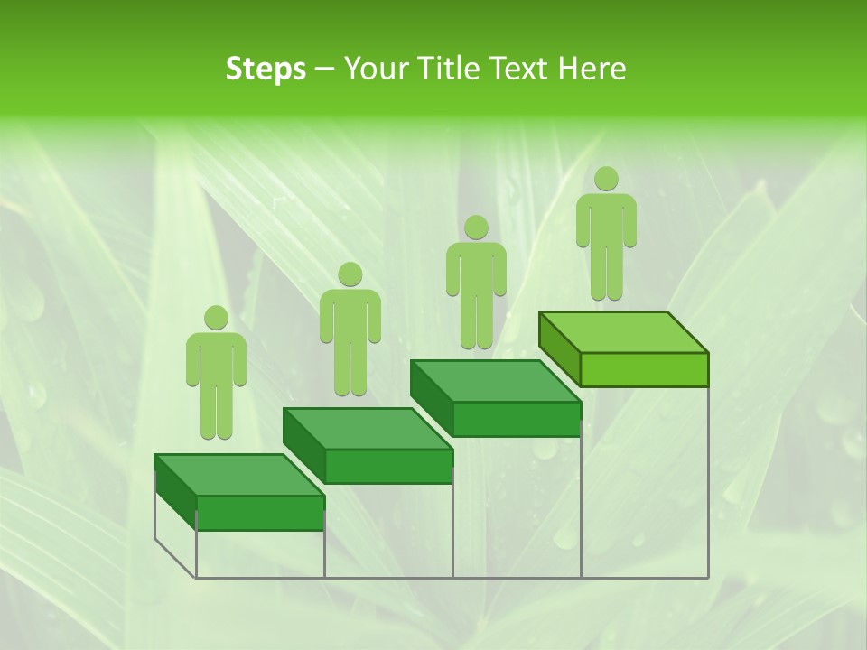 Green Gramin Palmes PowerPoint Template