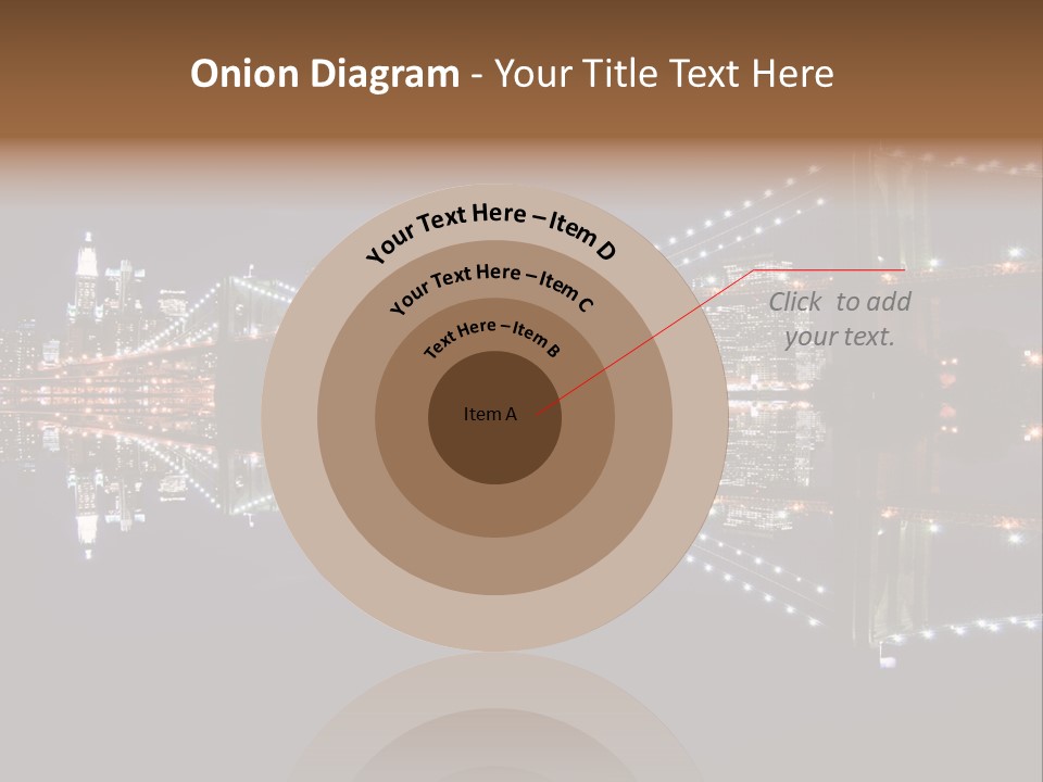 Landmarks Downtownmanhattan Night PowerPoint Template