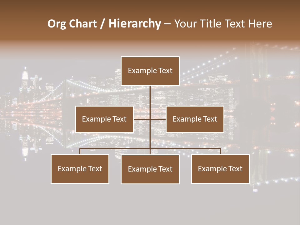 Landmarks Downtownmanhattan Night PowerPoint Template