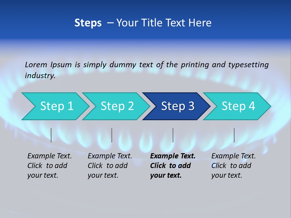 Flamme Inflation Feu PowerPoint Template