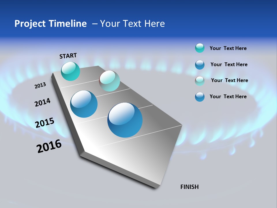 Flamme Inflation Feu PowerPoint Template
