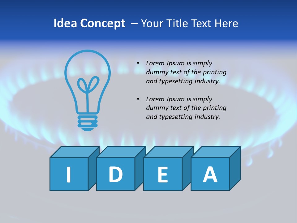Flamme Inflation Feu PowerPoint Template