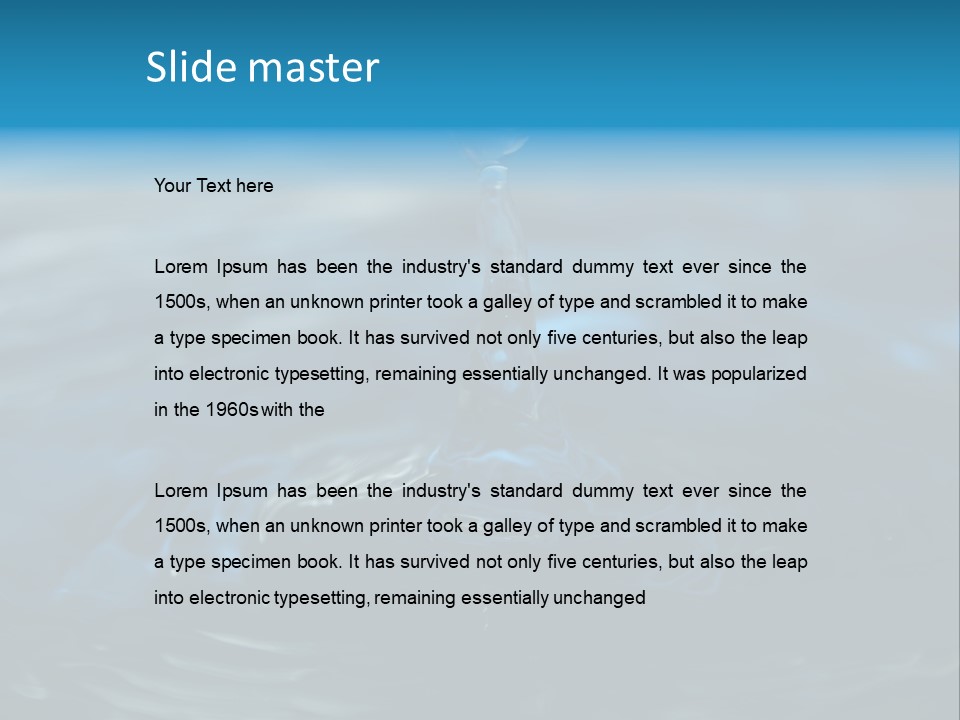 Welligkeit Natur Ase PowerPoint Template