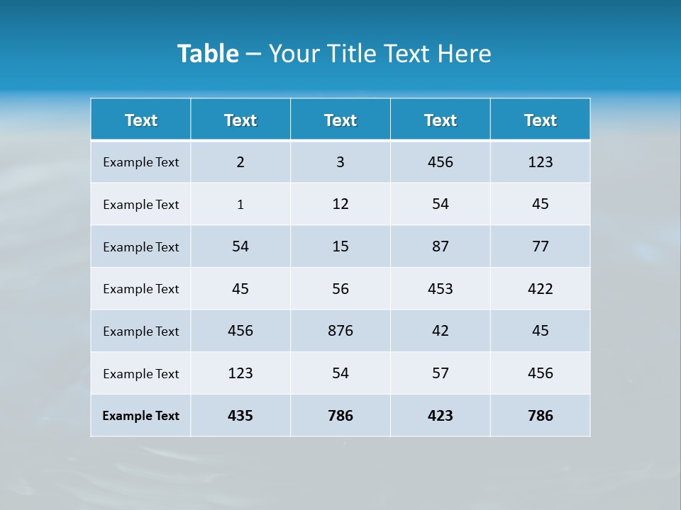 Welligkeit Natur Ase PowerPoint Template