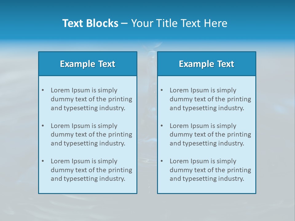 Welligkeit Natur Ase PowerPoint Template