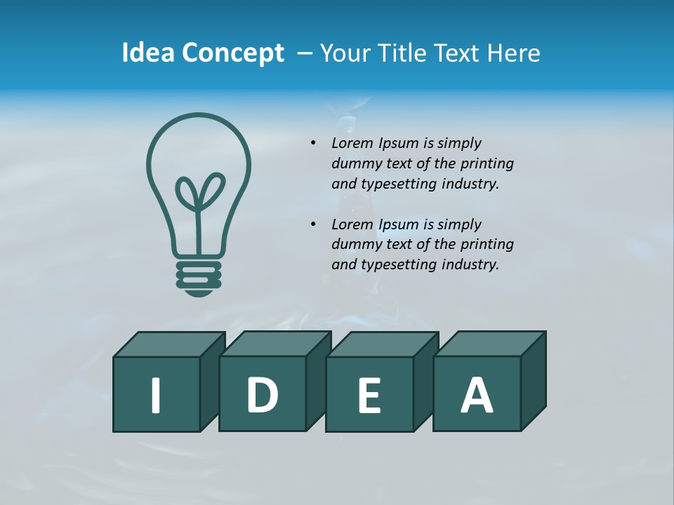 Welligkeit Natur Ase PowerPoint Template