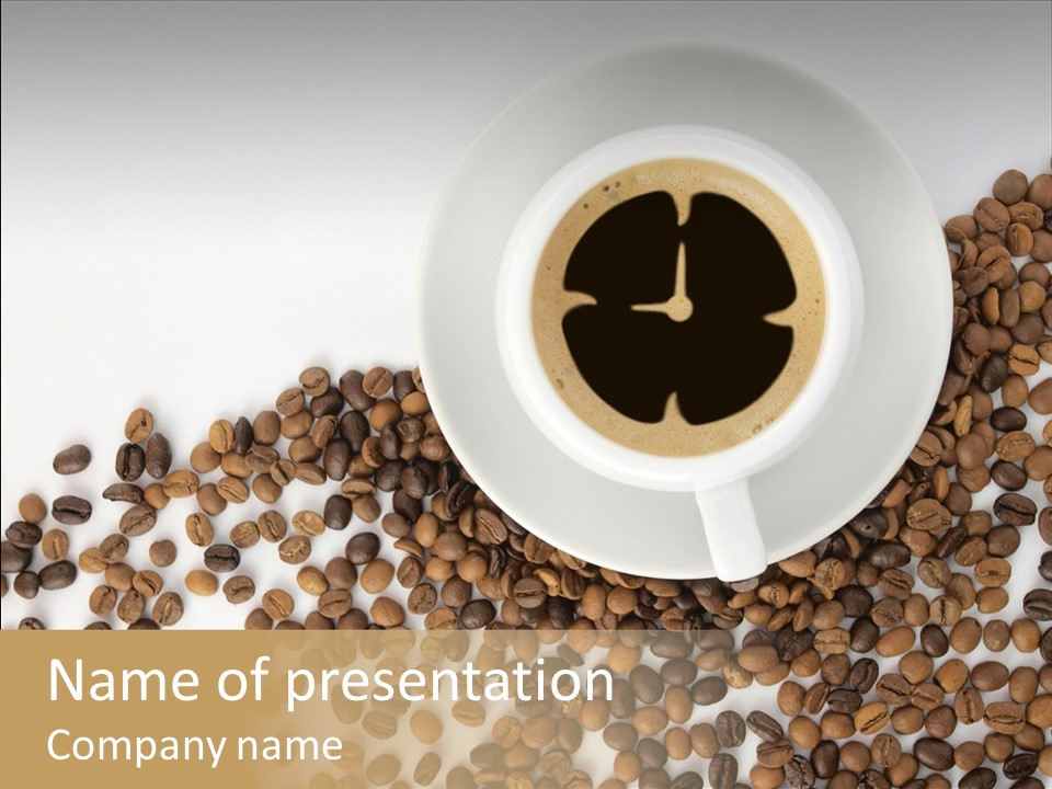 Espresso Cup Drink PowerPoint Template